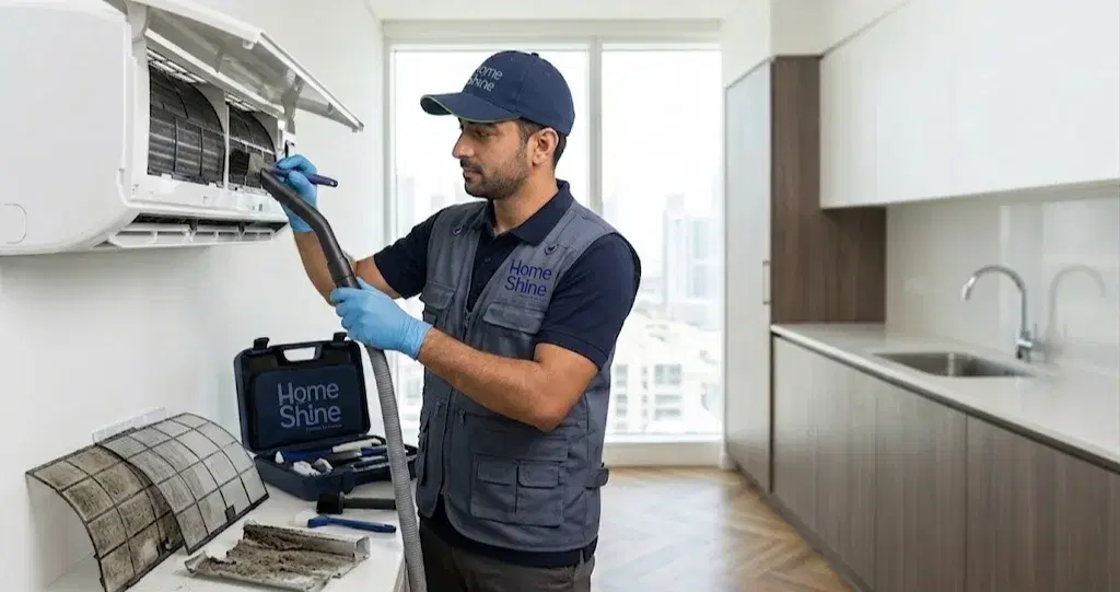 AC cleaning in Emirates Hills by HomeShine